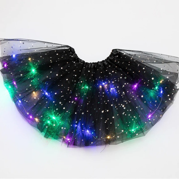 4 FULL LAYER Women's LED tutu skirt length 15.5" Light up tutu  teen/adult tutu - Picture 8 of 11
